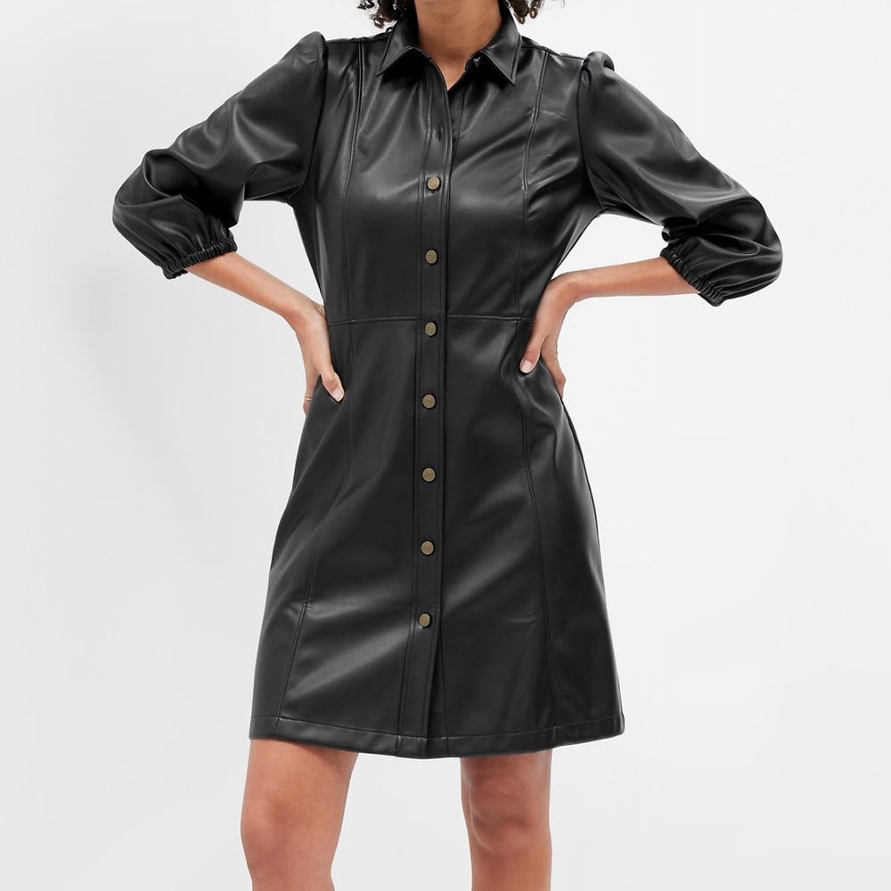 🆕 GAP Vegan Leather Mini Dress (NWT)